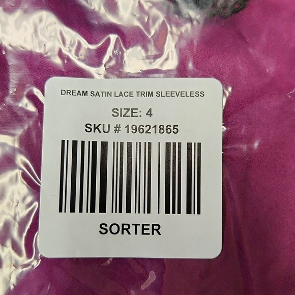 ❤️NWT VINTAGE TORRID CAMI - LACE TRIM TANK - DREAM SATIN SOFT VIOLET - SIZE 4X - Picture 5 of 9